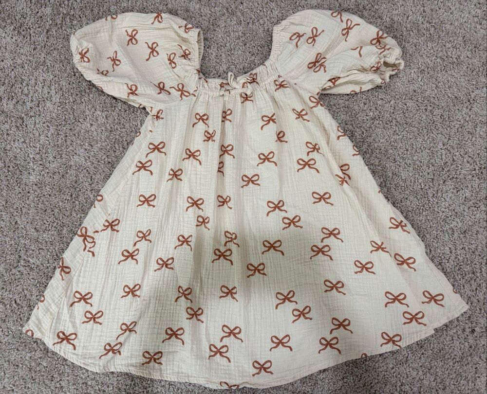 Rylee & Cru Sabrina Mini Dress - Ruby Bows Size 8-9